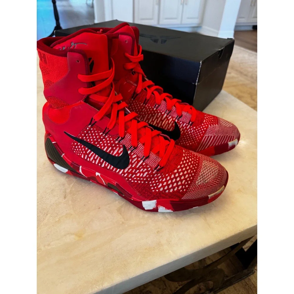 Nike Kobe IX Elite Protro High Bright Crimson Black FZ7335-600 Mens 10.5